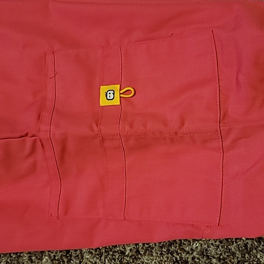 WonderWink Pink Scrub Bottoms with Flared Design NWT - Picture 3 of 4